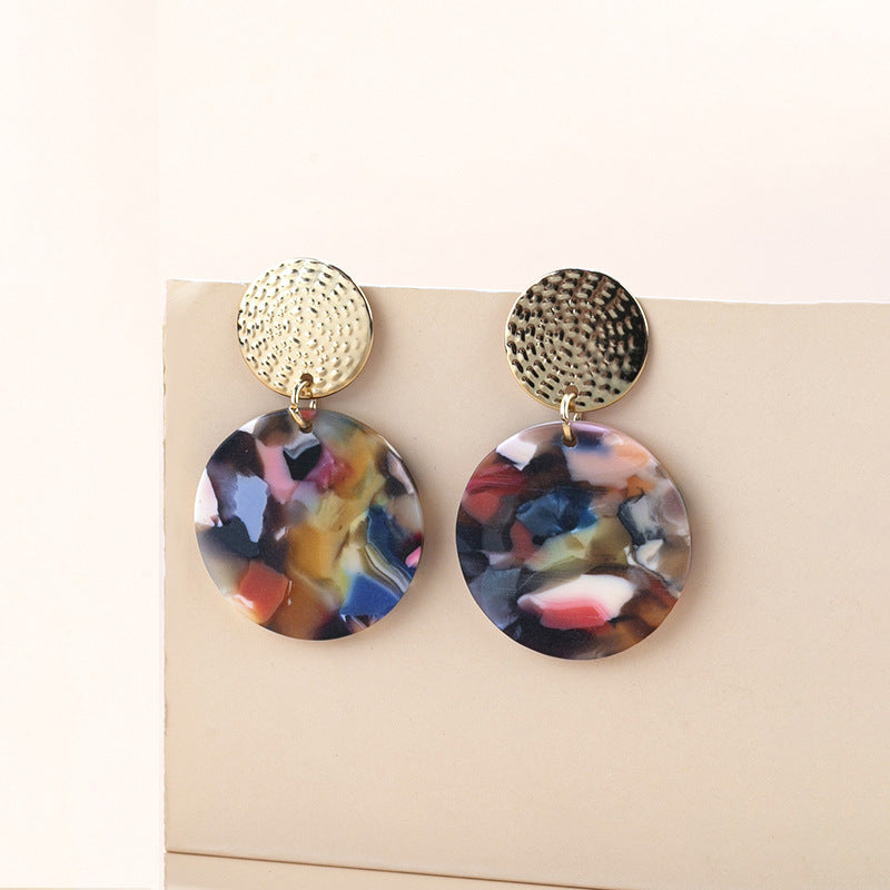 Wholesale Love Heart Acetate Board Earrings